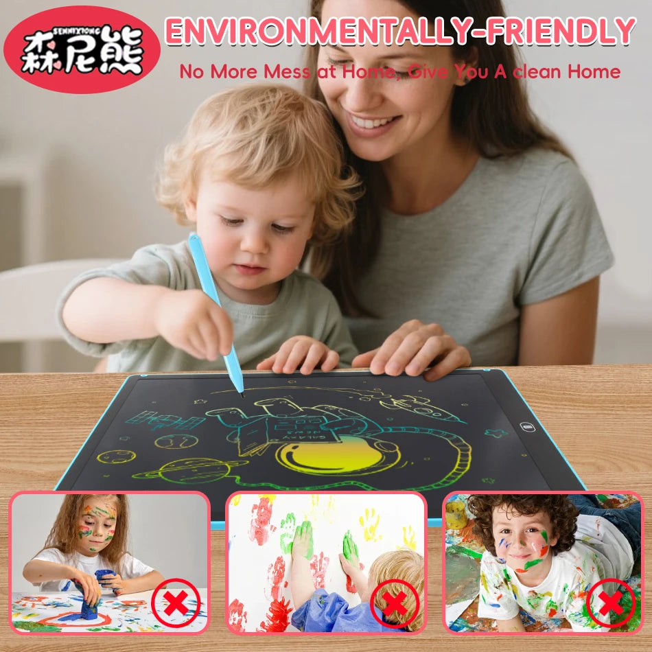 ✏️Tablet LCD de Escritura Infantil Multicolor | Dibujo y Borrado Digital