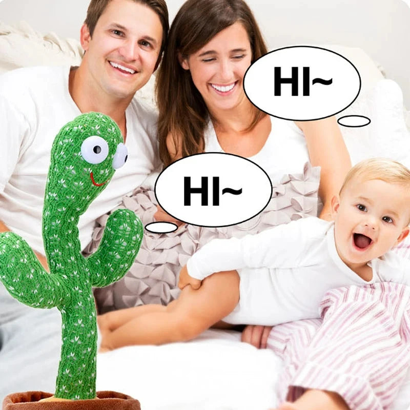 🌵 Cactus Bailarín Interactivo que Repite la Voz