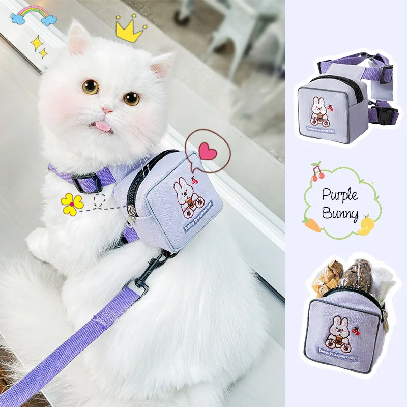 Mochila con arnés y correa
