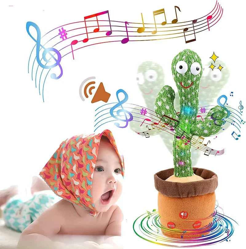🌵 Cactus Bailarín Interactivo que Repite la Voz