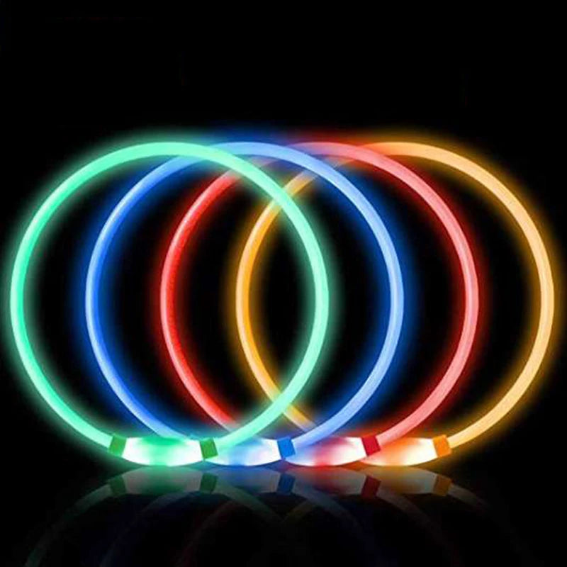 Collar para mascotas con brillo de seguridad LED