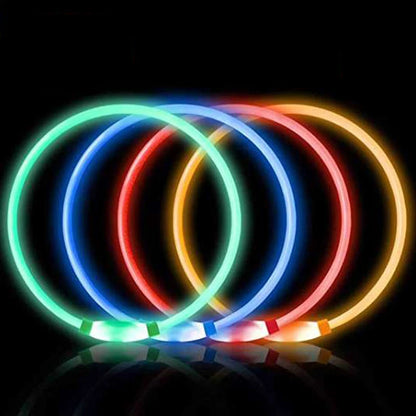 Collar para mascotas con brillo de seguridad LED
