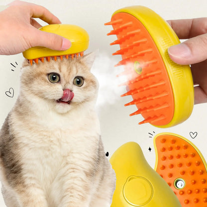 Cepillo de vapor para mascotas 3 en 1