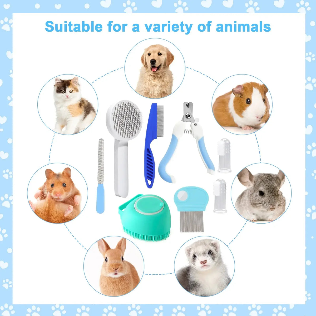 Kit de cuidado definitivo para gatos: 8 piezas