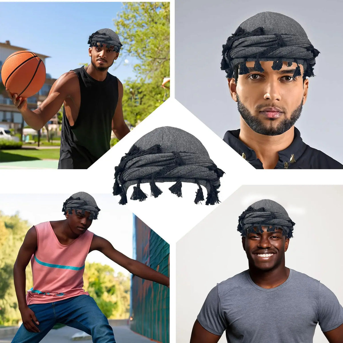 Turbante de otoño e invierno para hombre