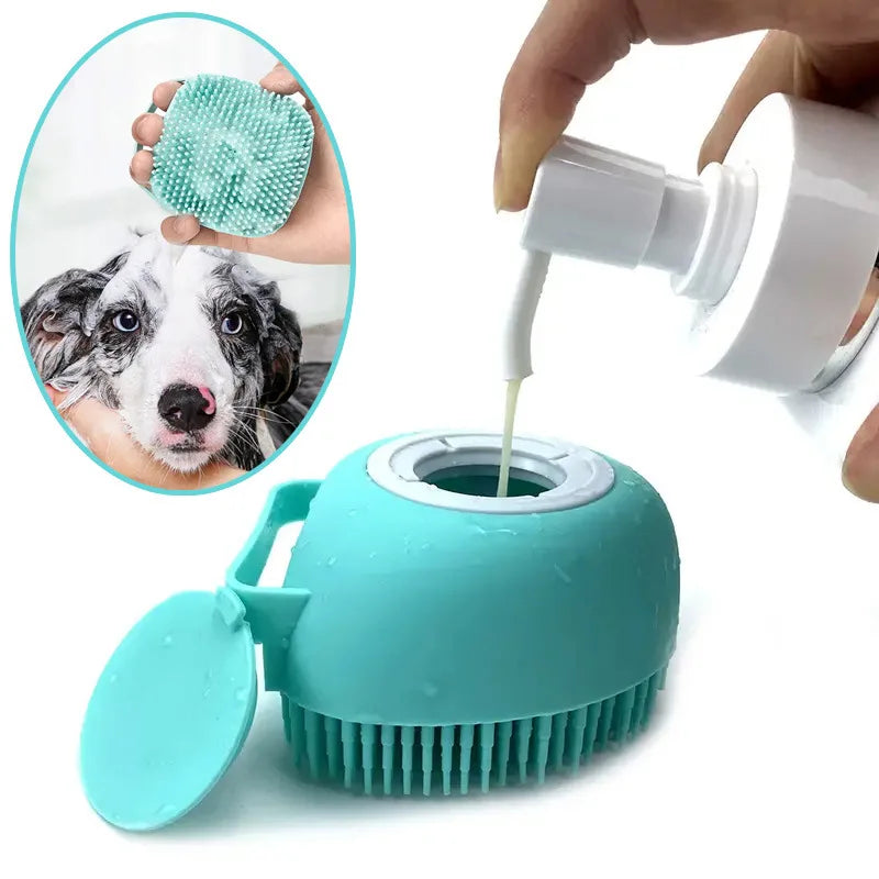 Guantes de masaje para baño de cachorros
