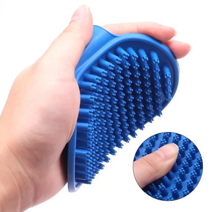 Cepillo de baño de silicona suave para mascotas