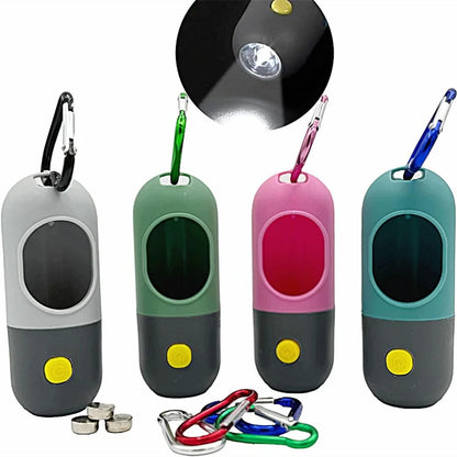 Dispensador de bolsas de basura con luz LED