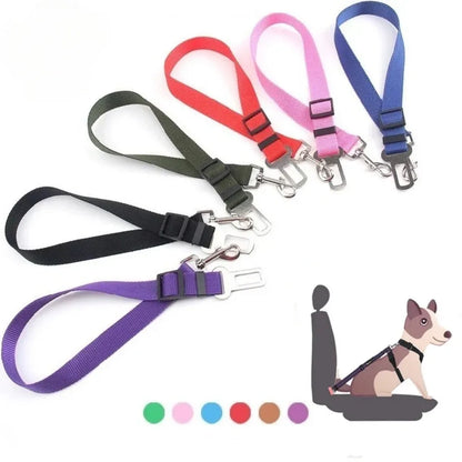 Cinturón de seguridad ajustable para mascotas en el automóvil