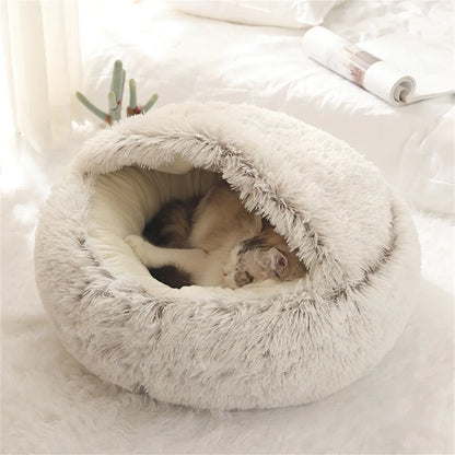 Cómoda cama de felpa para mascotas